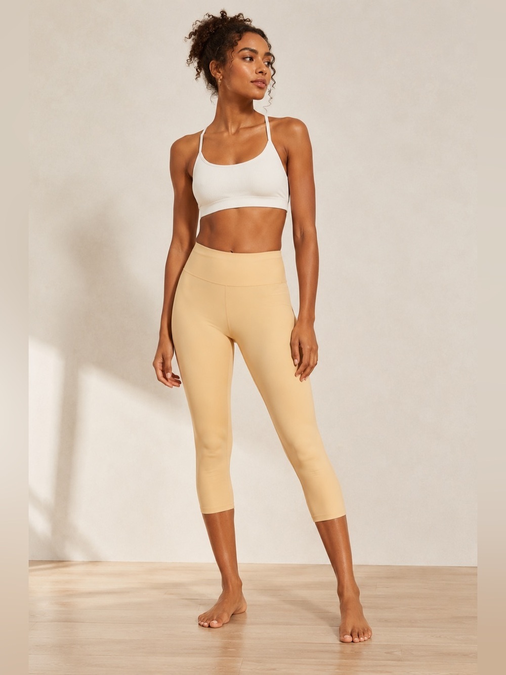 Girlfriend Collective High Rise Capri Leggings Workout Yoga Pants Small